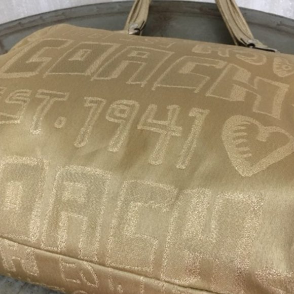 Coach Poppy Story Patch Glam Tote Bag - Picture 8 of 13